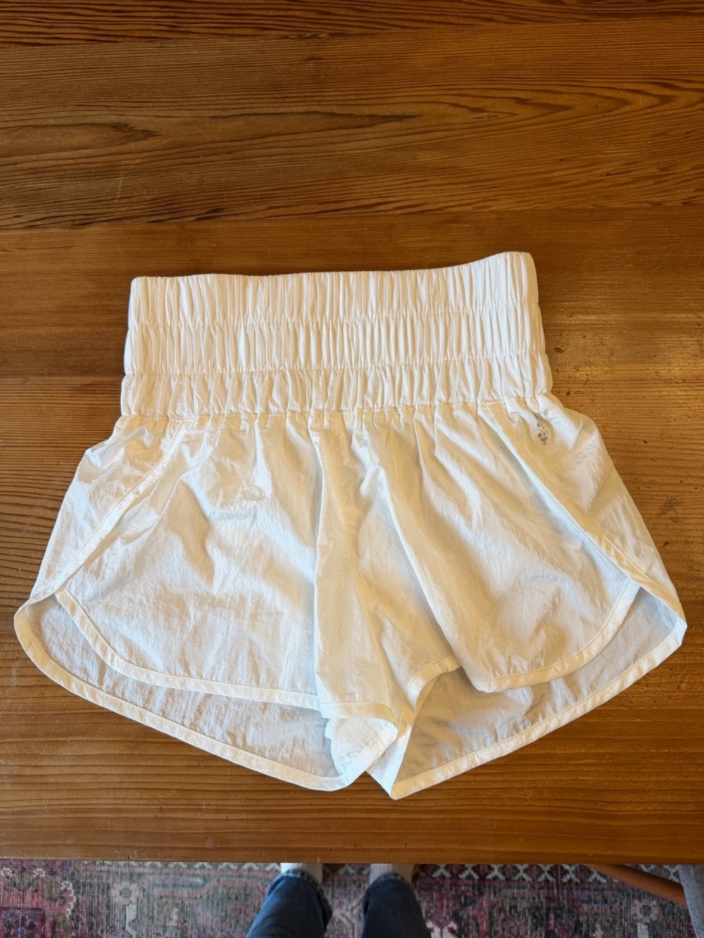 FP Movement Women's High-Waist White Athletic Shorts